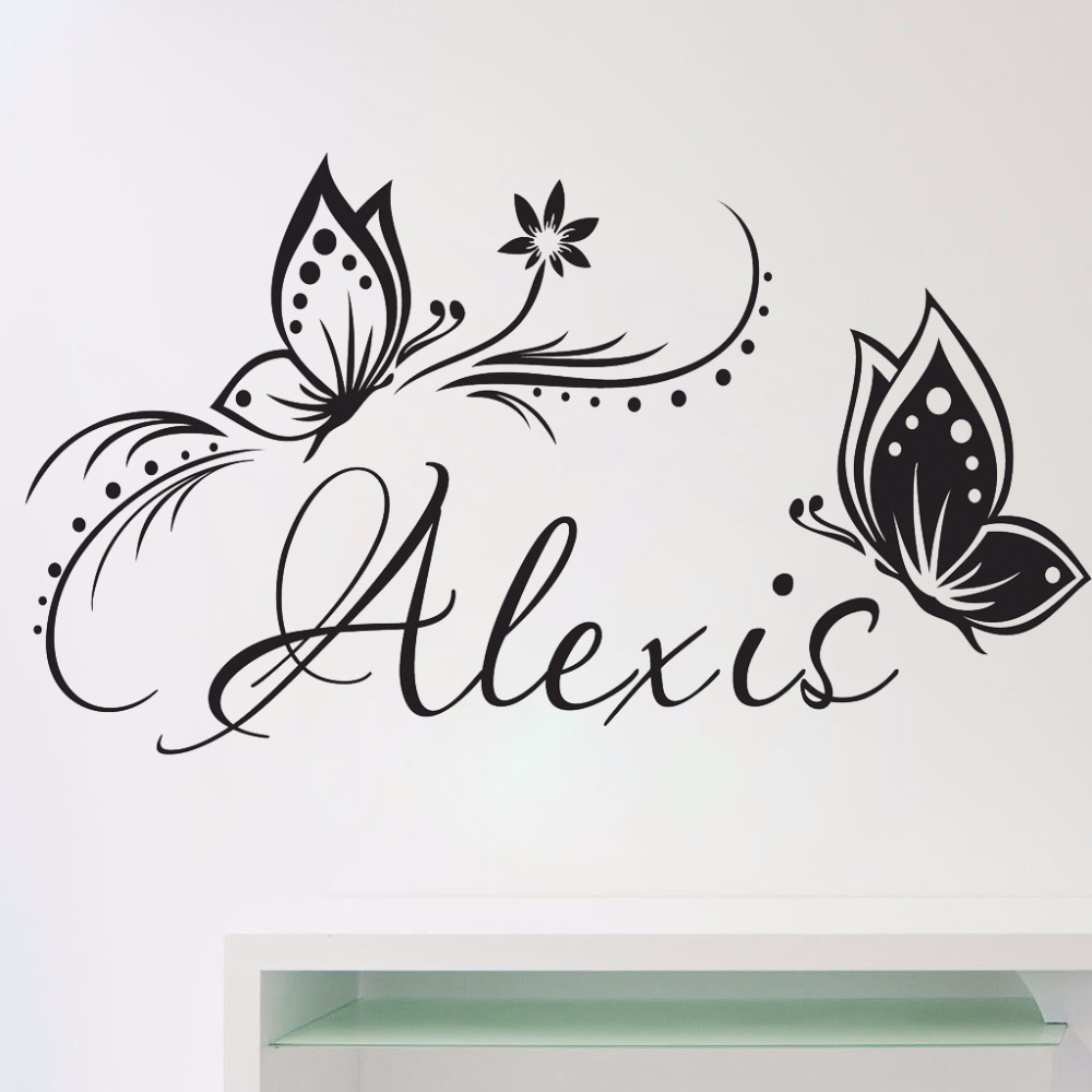 Gepersonaliseerde naam & vlind - Baby Girl Nursery Quotes recensie en prijs