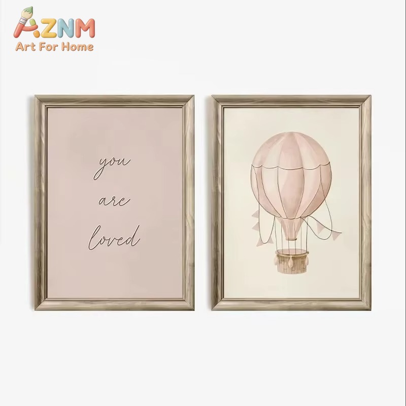 Bunny Nursery Canvas Wanddecor - Baby Nursery Frames recensie en prijs