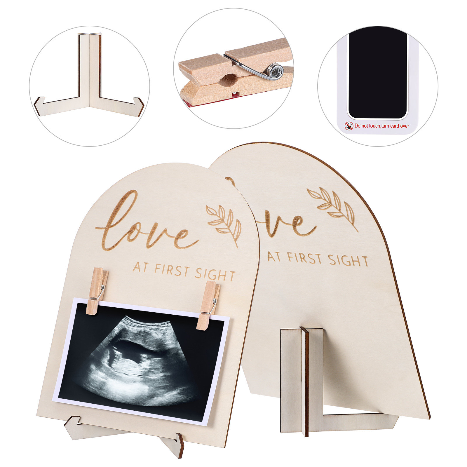 Houten fotolijst voor babyfoto - Baby Nursery Frames recensie en prijs