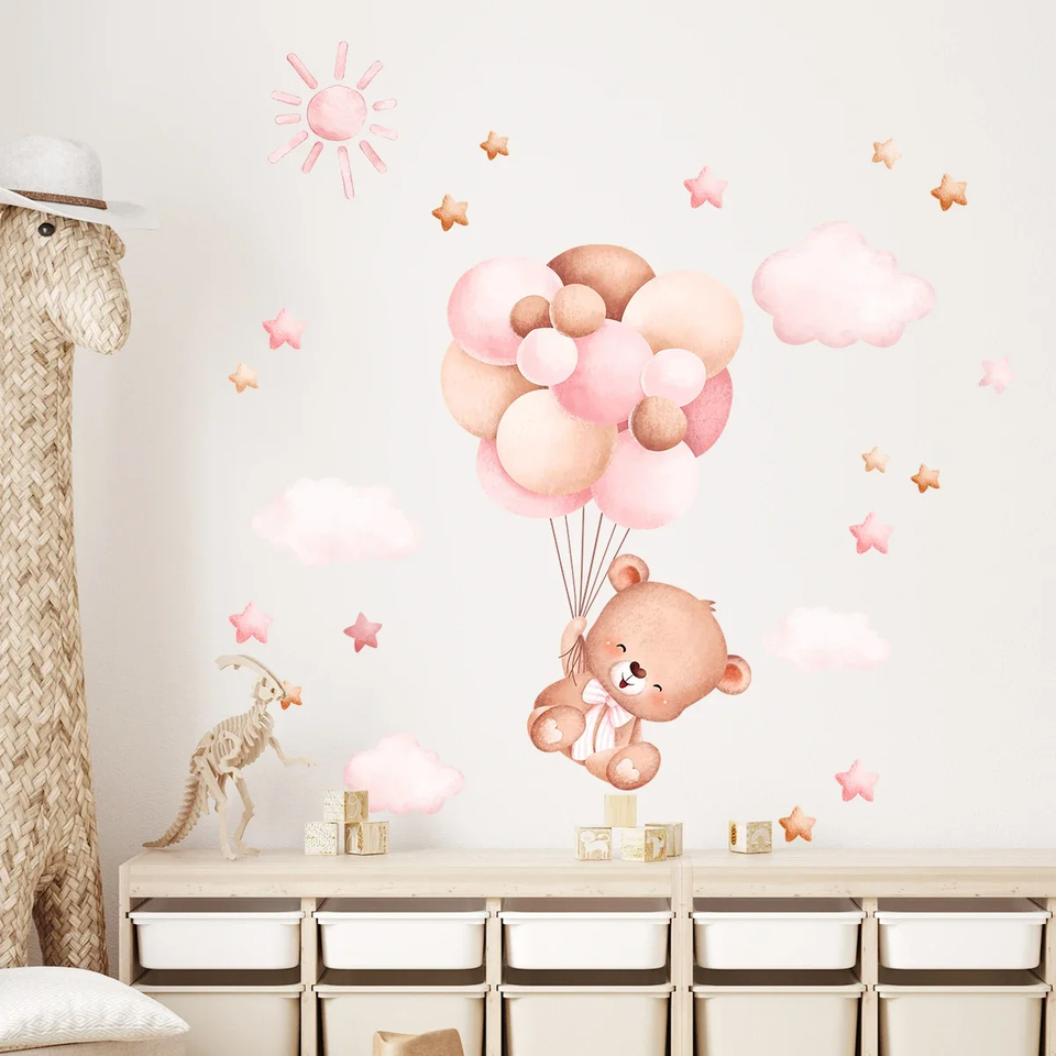 Aquarel Cartoon Ballon Beer Me - Baby Girl Nursery Quotes recensie en prijs
