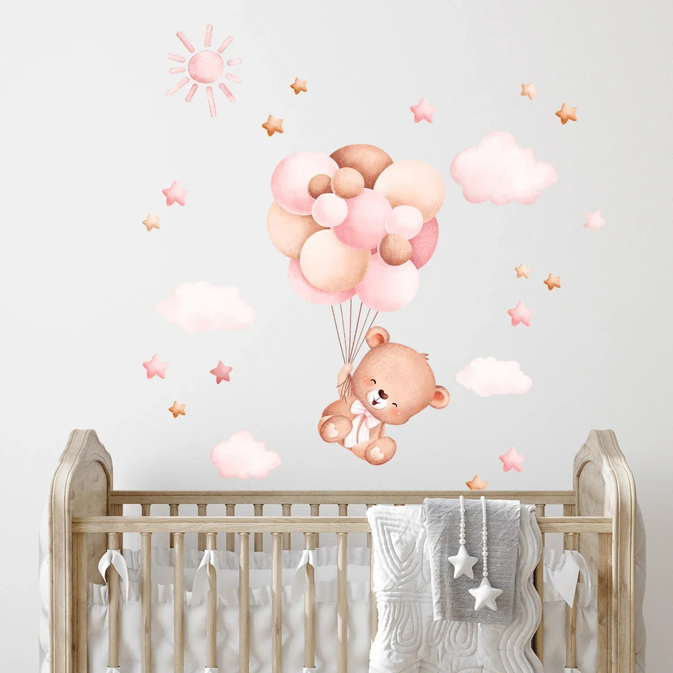 Aquarel Cartoon Ballon Beer Me - Baby Girl Nursery Quotes recensie en prijs