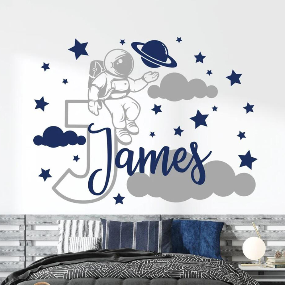 Aangepaste Naam Cartoon Ruimte - Baby Nursery Boy recensie en prijs