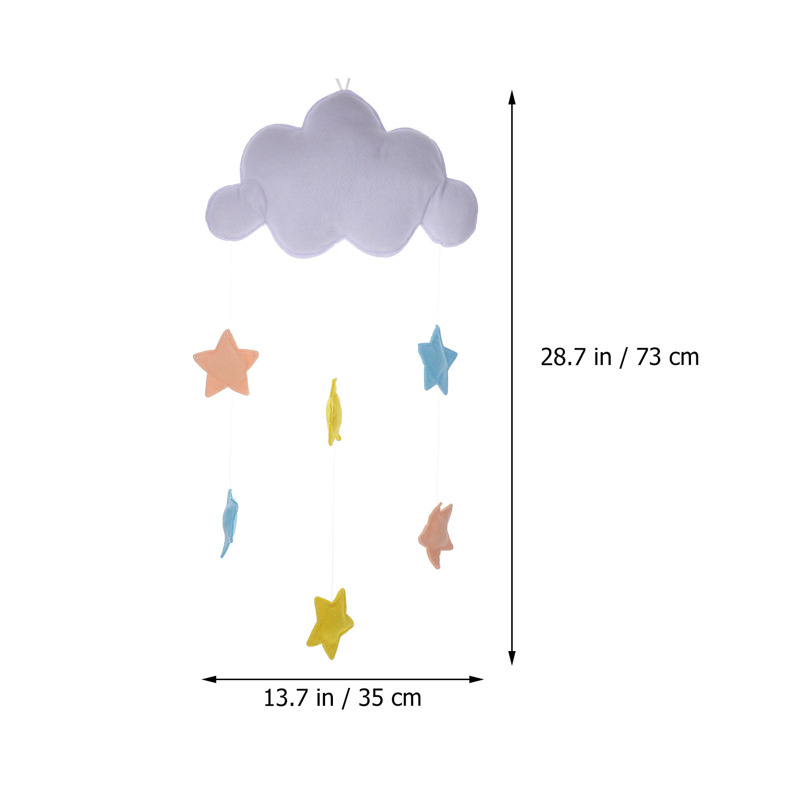 Mooie wolk- en ster-vilt wandd - Baby Nursery Light Fixture recensie en prijs
